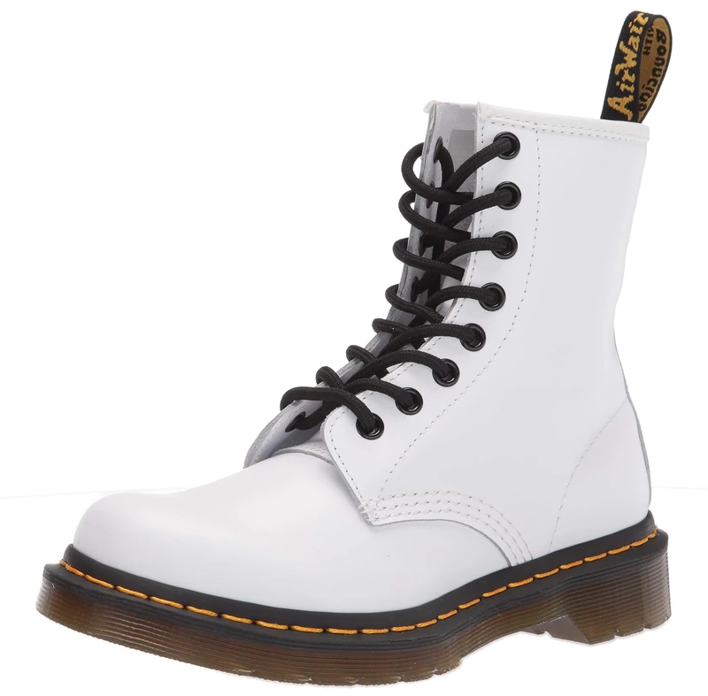 Dr. Martens Women's 1460 W Softy T Fashion Boot, White, 4 UK