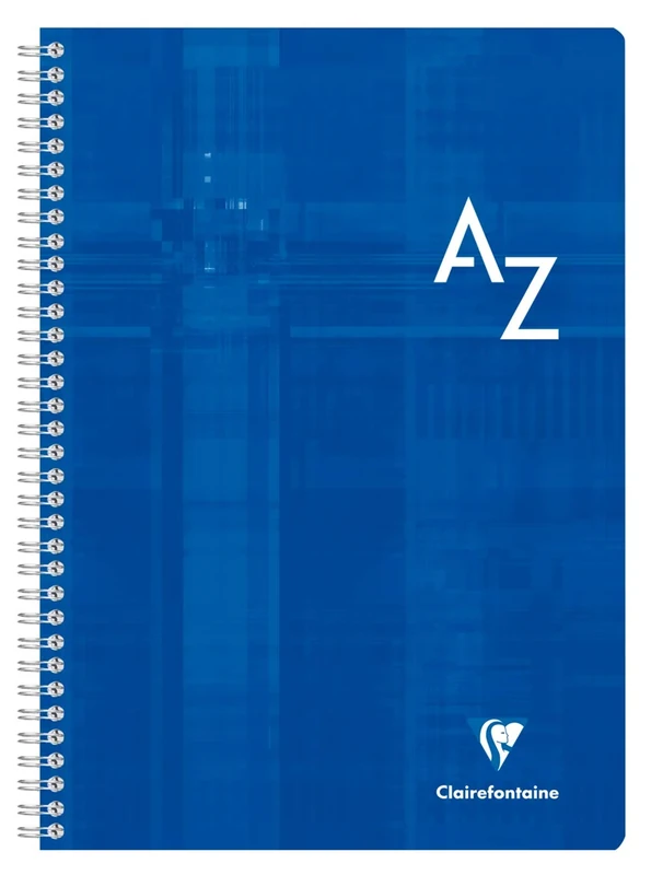 Clairefontaine 8148C - Set of 5 Spiral Index Book - Size: A4 21x29.7 cm - 180 Seyes Ruled Pages - 90 g White Paper - Laminated Card Cover - Random Colours