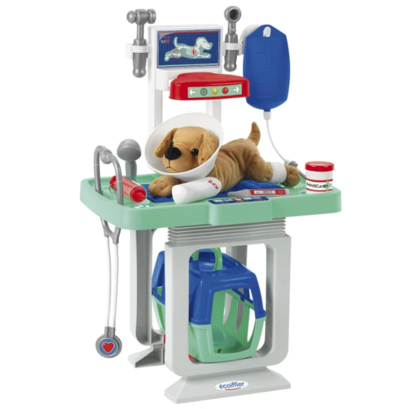 Ecoiffier Veterinary Clinic Playset - 15 Piece Toy Set