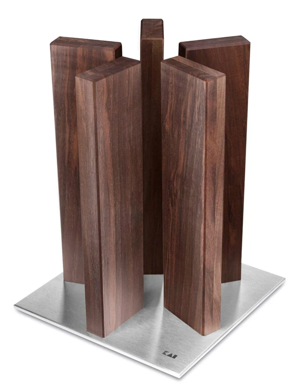 KAI STH-5 Knife Block, Walnut Wood with Precious