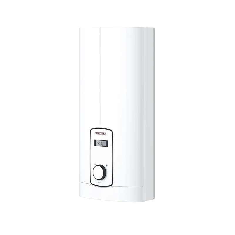 Stiebel Eltron 230866 DHB-E 18/21/24 Set Comfort instantaneous Water Heater, Electronically Controlled, Switchable, LCD, Precise Temperature Selection, 400 V, White, kW