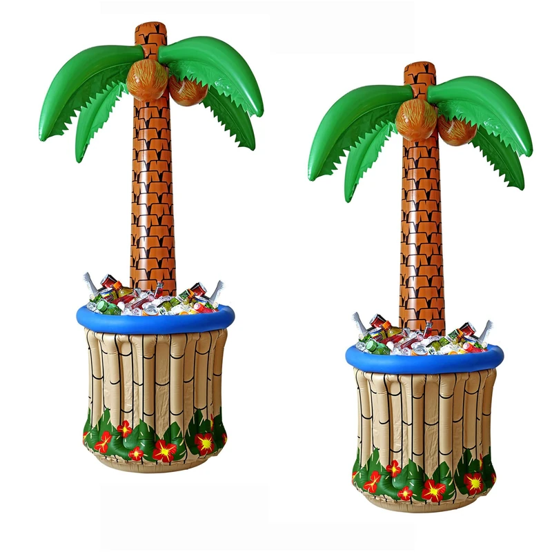 W WIDMANN MILANO Inflatable Palm Trees with Drink Cooler - 2 Pack