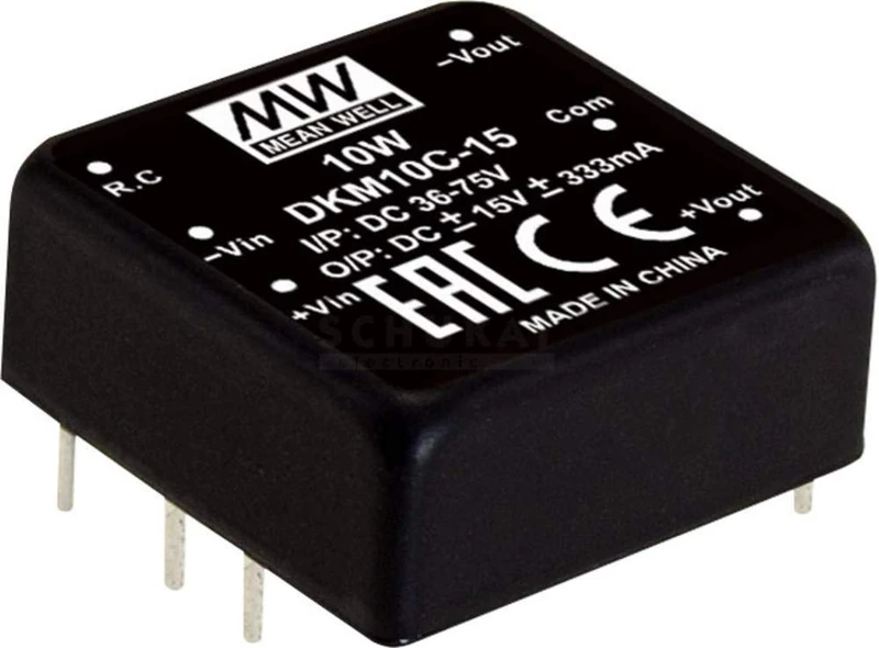 Mean Well DKM10E-15 DC Converter Module 333mA 10W Number of Outputs: 2 x - Image 1