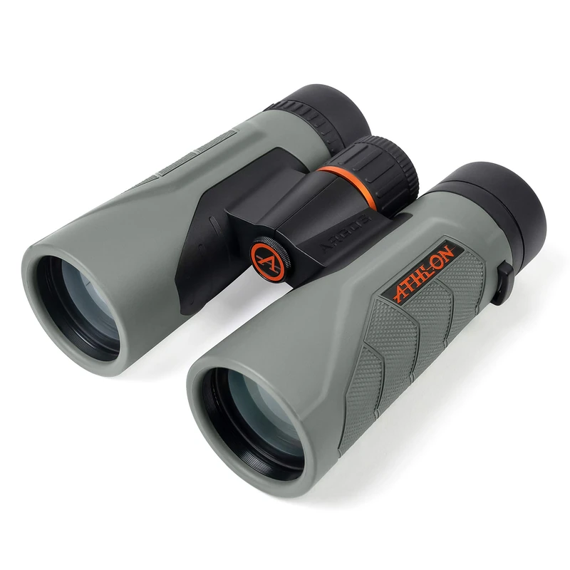 Athlon Optics 10x42 Argos G2 HD Gray Binoculars with Eye Relief for Adults and Kids, High-Powered Binoculars for Hunting, Birdwatching, and More - Image 1