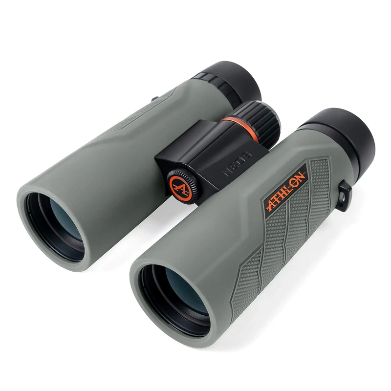 Athlon Optics 10x42 Neos G2 HD Binoculars with Eye Relief for Adults and Kids, High-Powered Binoculars for Hunting, Birdwatching, and More,Black