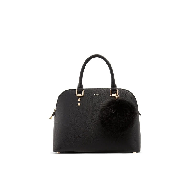 Aldo Women's ALDO Women s Galilini Dome Satchel Handbag, Black, One Size UK