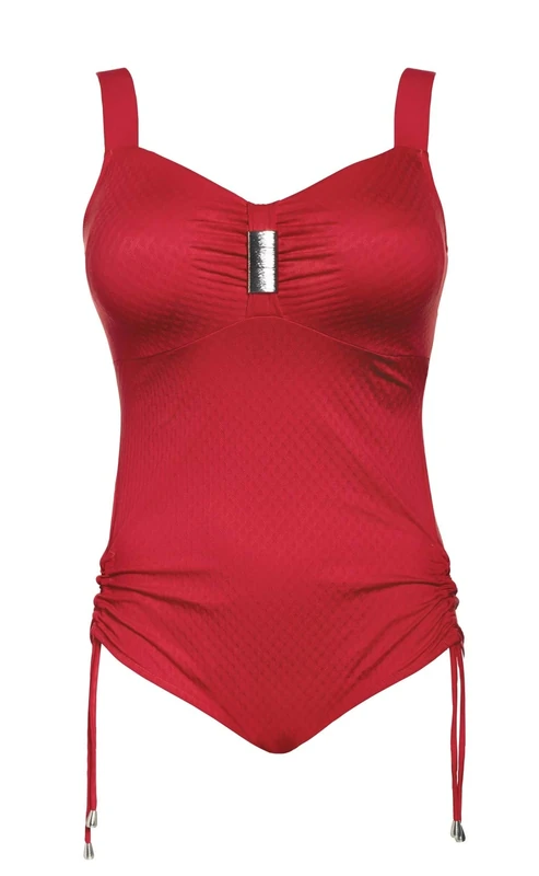 Ulla Women's Underwired Full Figure Swimsuit 9112 Red 46E