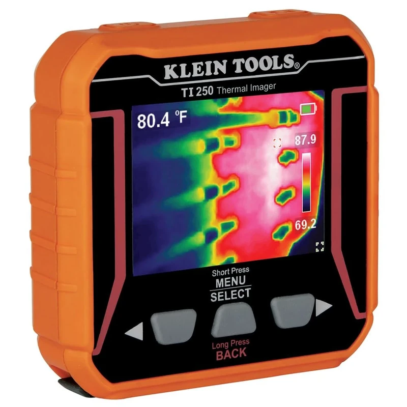 Rechargeable Thermal Imager, Over 10,000 Pixels with Three Color Pallettes and High and Low Temperature Points, Klein Tools TI250