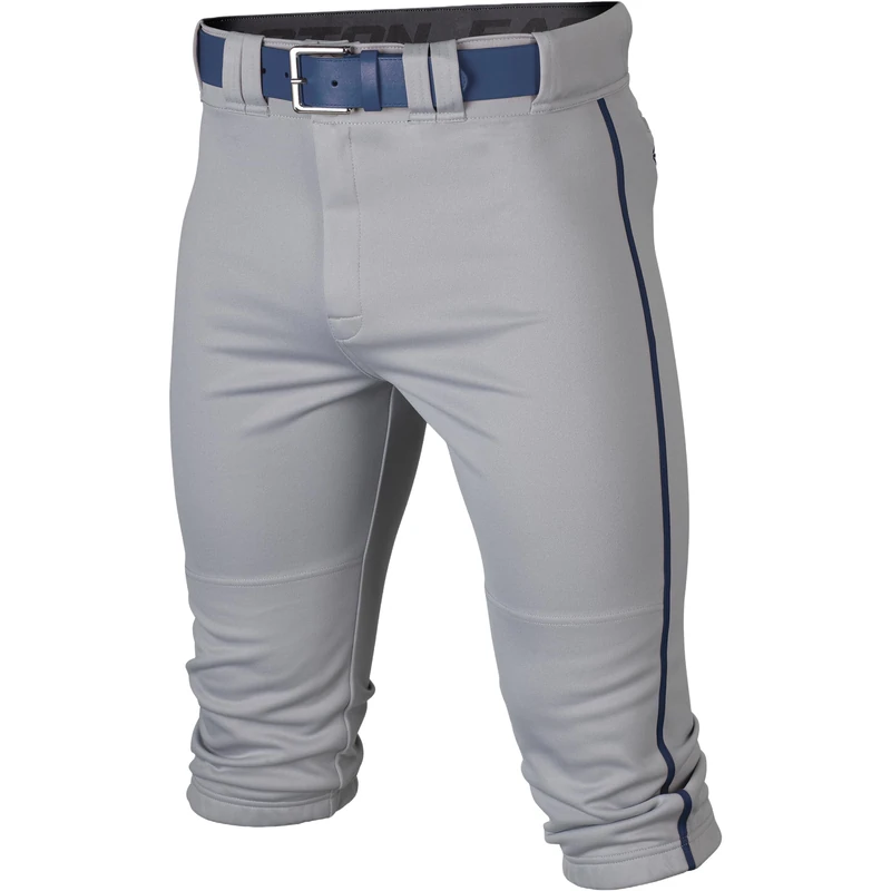 Easton RIVAL+ Knicker Piped Baseball Pant, Grey/Navy, Adult, Large