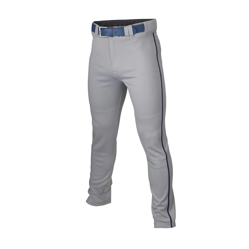 Easton Rival+ Baseball Pant, 2021, Adult, Solid Color, Piped Baseball Pant Grey/Navy