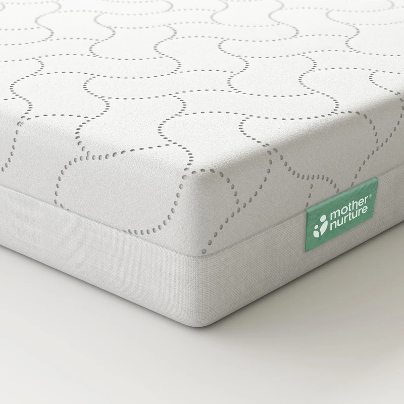 MOTHER NURTURE Premium Fibre Cot Mattress, White, 120 x 60 x 13 cm