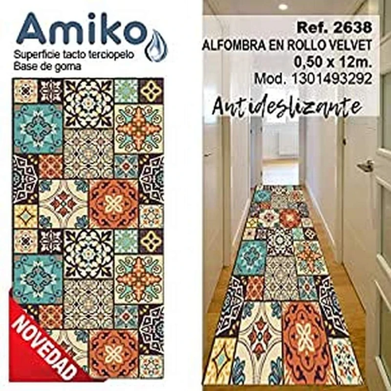 Amiko Rug, Multi-Colour, 0.50 x 12 m