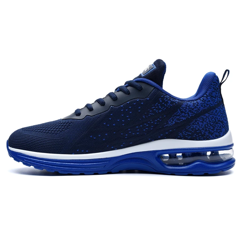 Autper Mens Air Athletic Running Tennis Shoes Lightweight Sport Gym Jogging Walking Sneakers US 6.5-US12.5, Navy, 5 UK