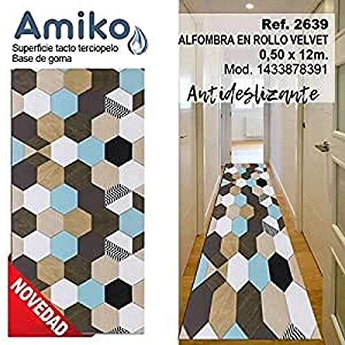 Amiko Rug, Multi-Colour, 0.50 x 12 m