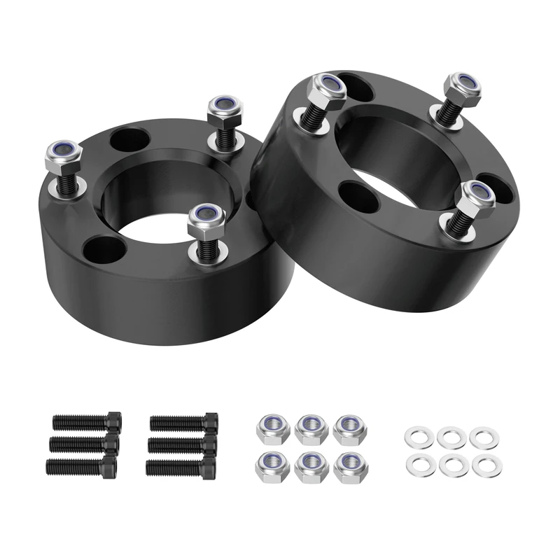 3 inch Leveling Lift Kit Compatible with 2004-2023 F150, Leveling Lift Kit Fit for 2004-2023 F150 2WD 4WD Forged Front Strut Spacers Raise the Front of your F150 by 3"