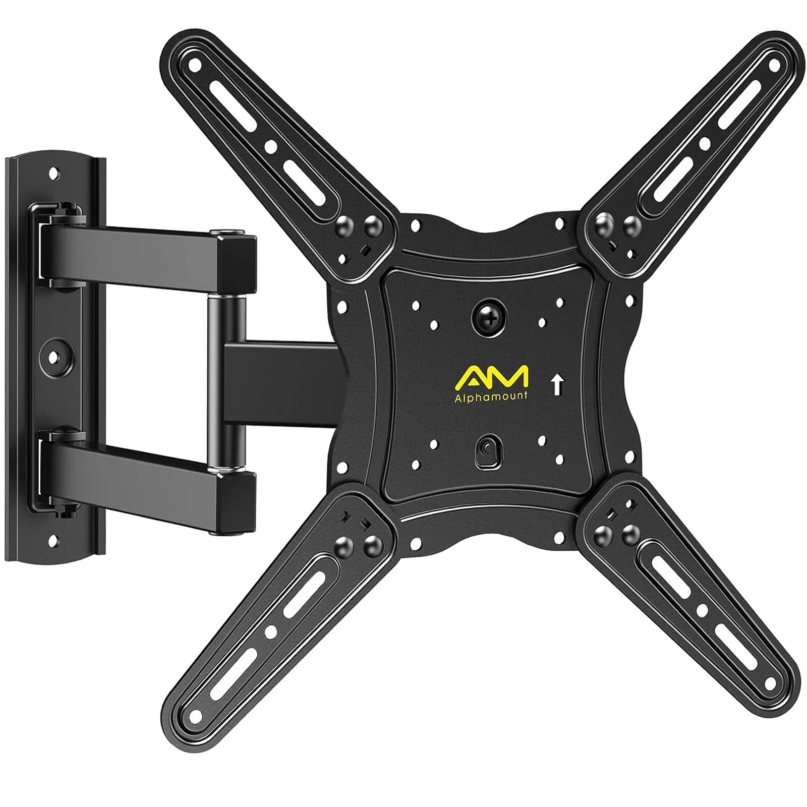 Alphamount TV Wall Bracket for Most 26-60 inch LED LCD Flat and Curved TVs up to 35kg, Sturdy TV Wall Mount with Tilt Swivel Extension, Max VESA 400x400mm, APPIMF7