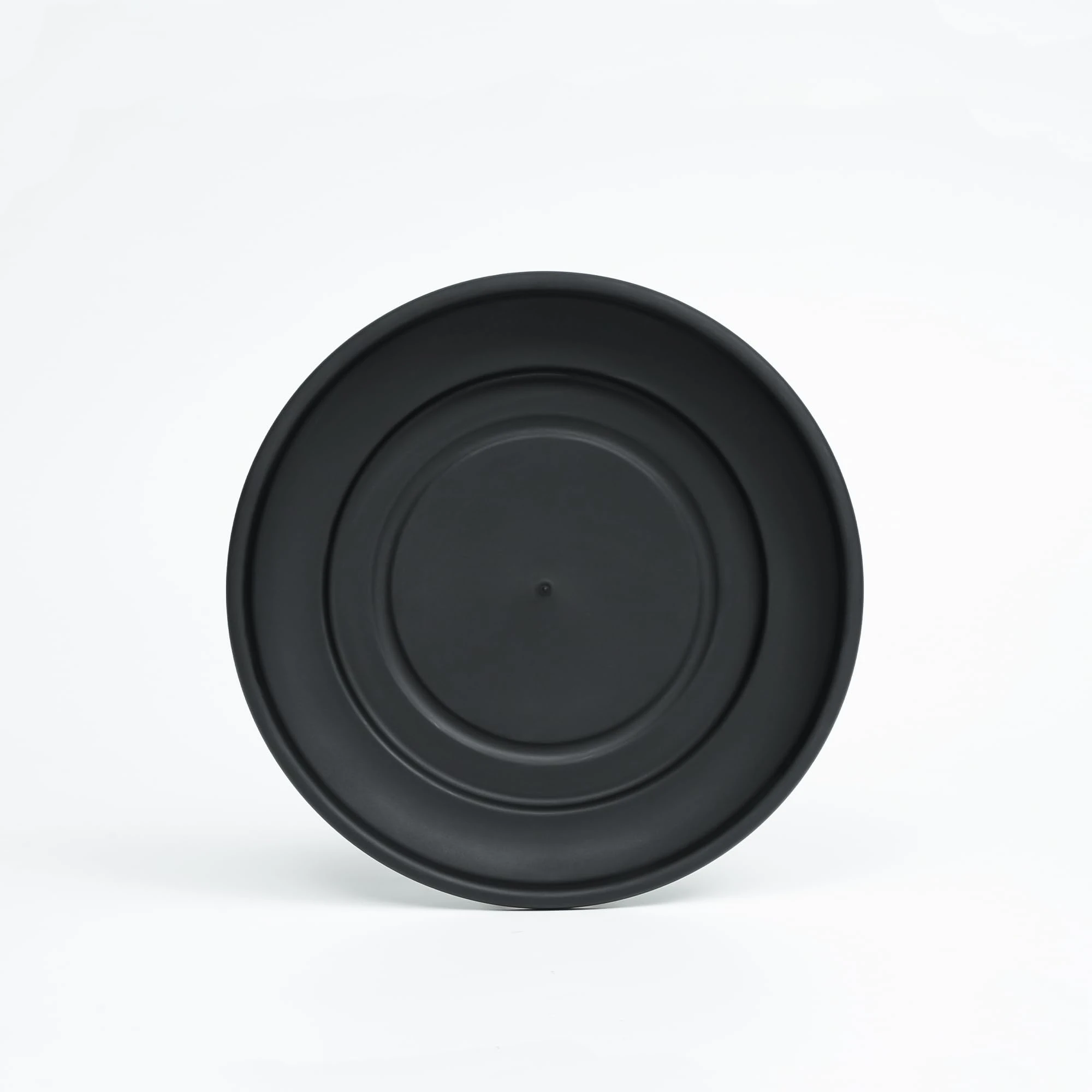 WINSOME Plant Pot Saucer - Heavy Duty Round Plastic Plant Pots Drip Base Tray Indoor & Outdoor Garden Ornament Accessories (27 cm, Black)