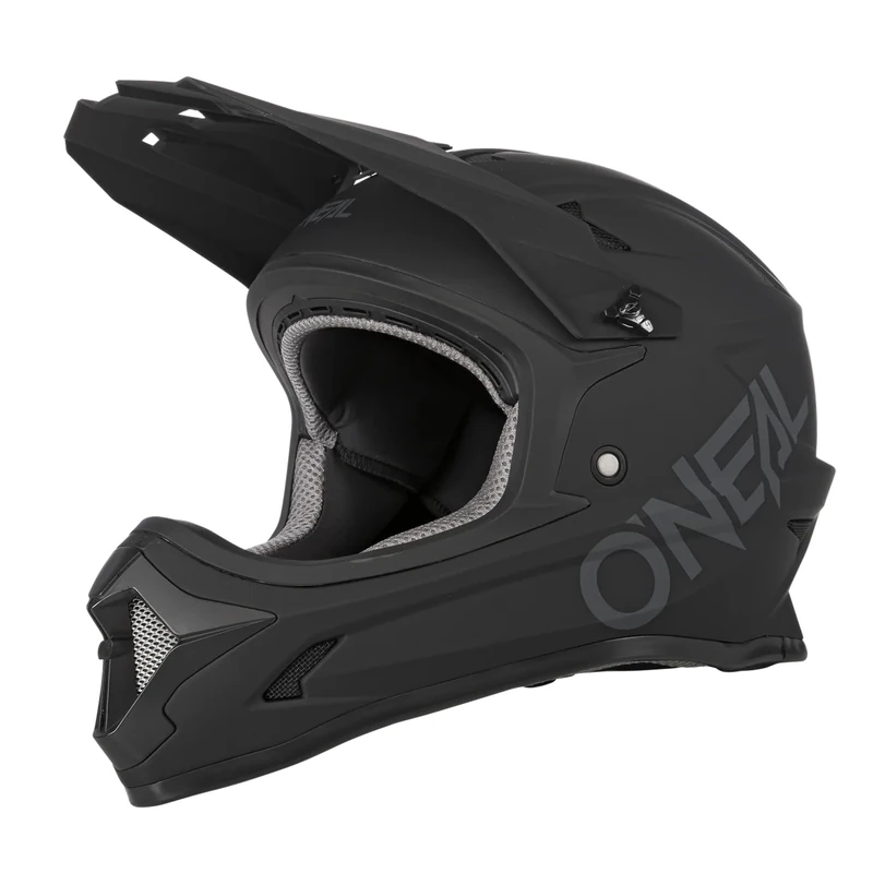 O'NEAL | Mountain Bike Helmet | MTB Downhill | According to safety standard EN1078, ventilation openings for air flow & cooling, ABS outer shell | SONUS Helmet SOLID | Adult | Black | Size L