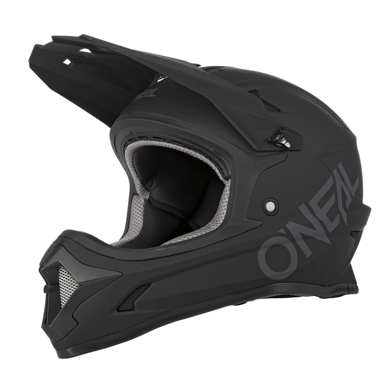 O'NEAL | Mountain Bike Helmet | MTB Downhill | According to safety standard EN1078, ventilation openings for air flow & cooling, ABS outer shell | SONUS Helmet SOLID | Adult | Black | Size M