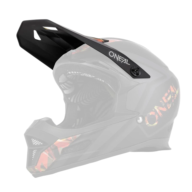 O'NEAL | Replacement Visor Bike Helmet | Mountain Bike MTB | Replacement Visor for Fury Helmet Mahalo | Visor Fury Helmet Mahalo | Adult | Multi - Image 1