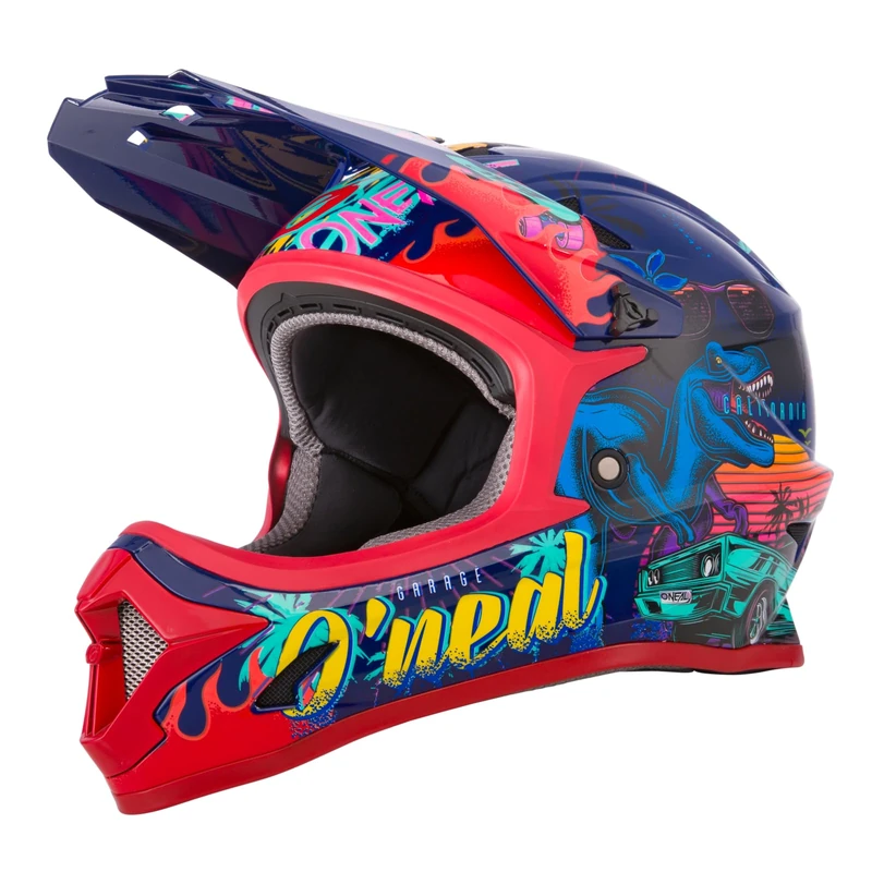 O'NEAL | Mountain Bike Helmet | Kids | MTB Downhill | ABS shell, vents for optimal ventilation & cooling, safety standard EN1078 | Sonus Youth Helmet Rex | Multi | Size M