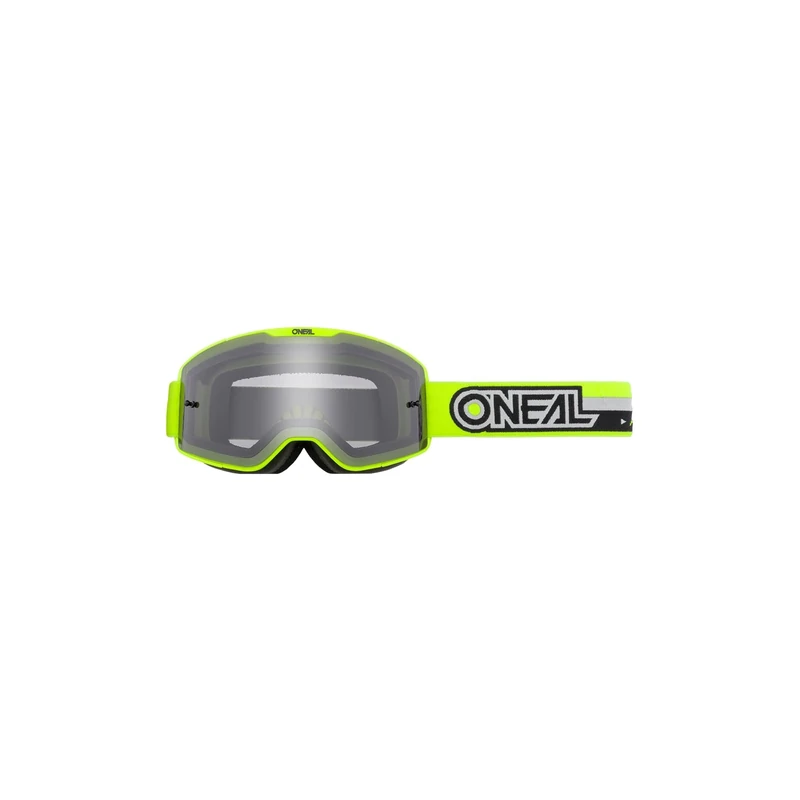 O'NEAL | Motocross-Goggles | Cycling MX MTB DH FR Downhill Freeride | Adjustable strap, optimum comfort, perfect ventilation | B-20 Goggle | Ladies | Neon-Yellow Black Grey Clear | One Size