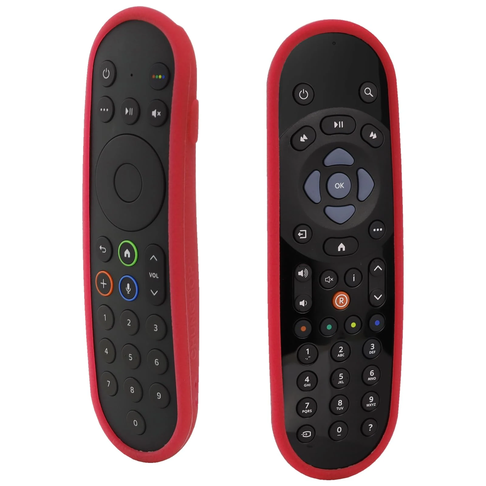 Protective Remote Cover for Sky Q Box Remote Control, Shockproof Case Also for Sky Glass/Stream TV Remote, Anti-Lost with Strap - Red (Please See Figure 2 Before Ordering)