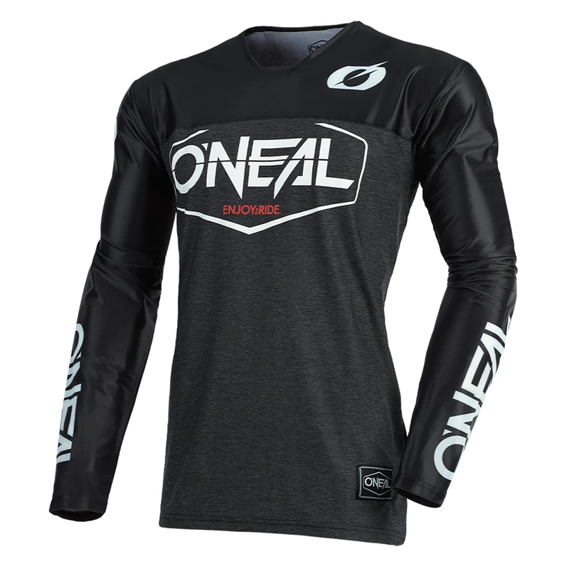 O'NEAL | Motorcycle-Jersey | Enduro Motocross | Fast Drying and Lightweight Performance Material, with Great Freedom of Movement, Slim fit Cut | Jersey Mayhem Hexx | Adult | Black | Size XL