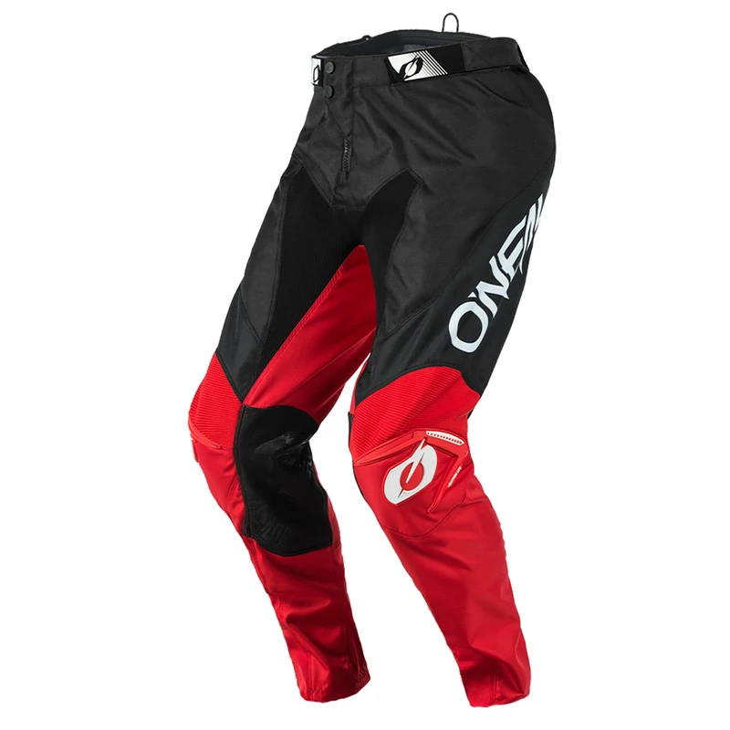 O'Neal | Motorcycle-Pants | Enduro Motocross | Durable Denier Fabrics, with Great Freedom of Movement, Athletic fit | Pants Mayhem Hexx | Adult | Black Red | Size 32/48 - Image 1