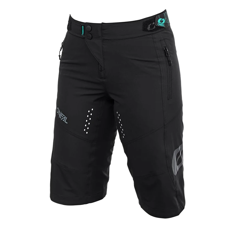 O'NEAL | Mountainbike-Pants | MTB Mountain Bike DH Downhill FR Freeride | Feminine Cut, Sweat-Wicking and Breathable Stretch | Soul Women's Shorts | Adult | Black | Size XL