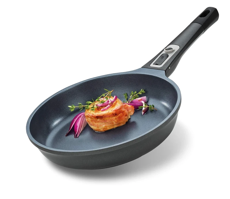 Küchenprofi Milano Frying Pan, 24 cm, Aluminium, Oven-Safe, Removable Handle, Aluminium Pan, Induction Pan, for All Types of Cookers