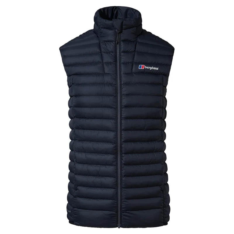 Berghaus Men's Vaskye Synthetic Insulated Jacket | Extra Warm | Durable Coat | Lightweight Design | Puffer Insulated Gilet, Black/Black, XL