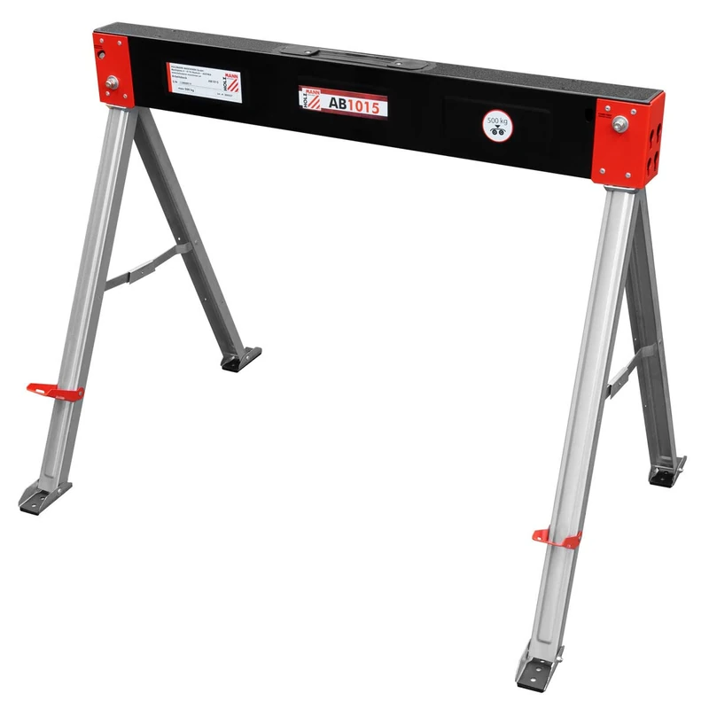 Holzmann Maschinen AB1015 Folding Work Trestle, 500 kg (W x D), 1015 mm x 675 mm, 6 kg, Pack of 1 - Image 1