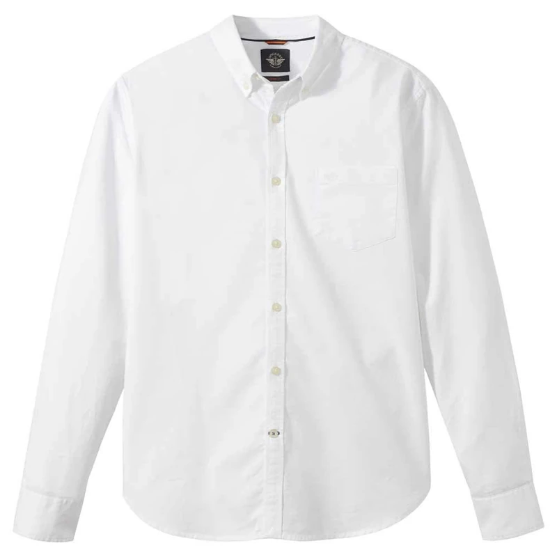 Dockers Men's 2 Button Down Shirt, Paper White., XXL UK