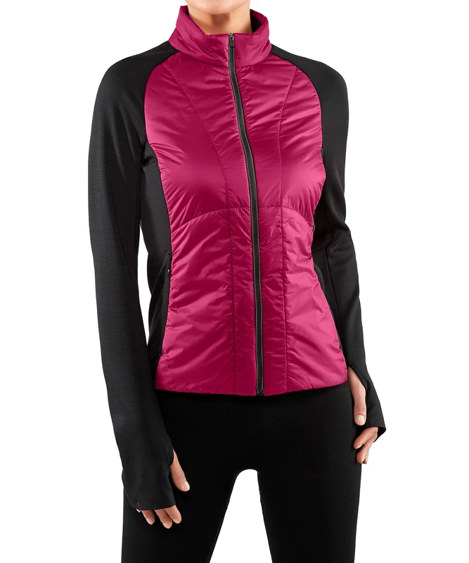 FALKE Women's Thermal Jacket, womens, Women's Jacket, 37910, Sangria, XL