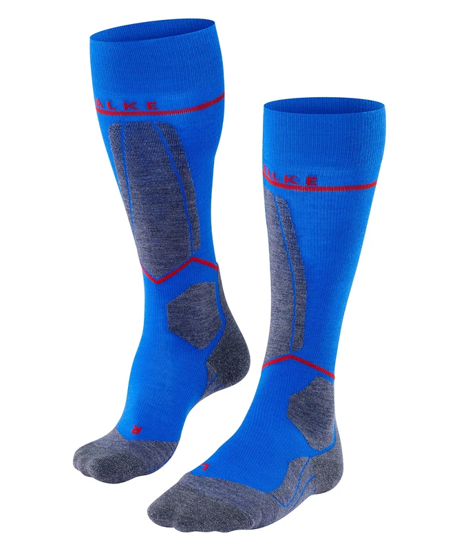 FALKE Men's SK4 Energizing Light M Kh Wool With Compression 1 Pair Skiing Socks, Blue Olympic 6940, 9.5-10.5