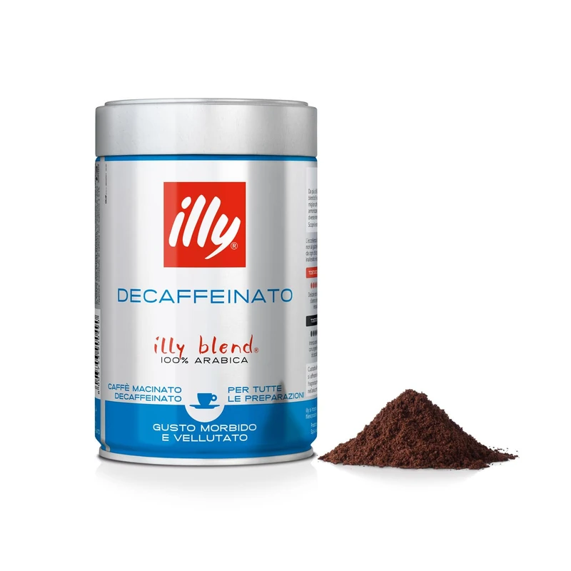 illy Decaf Ground Coffee - Medium Roast 100% Arabica - 6x250g