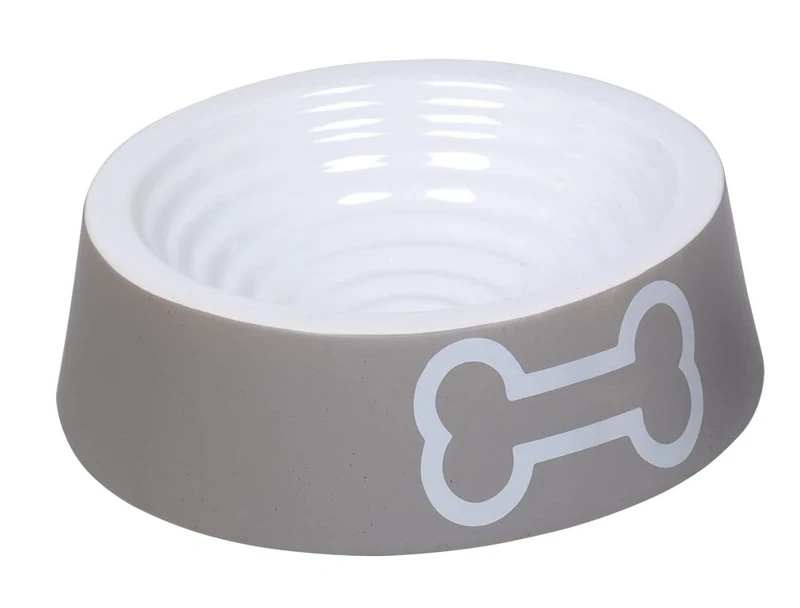 Nobby Ceramic Bowl "Big Bone" Grey Diameter 24 x 7 cm 0.7 L