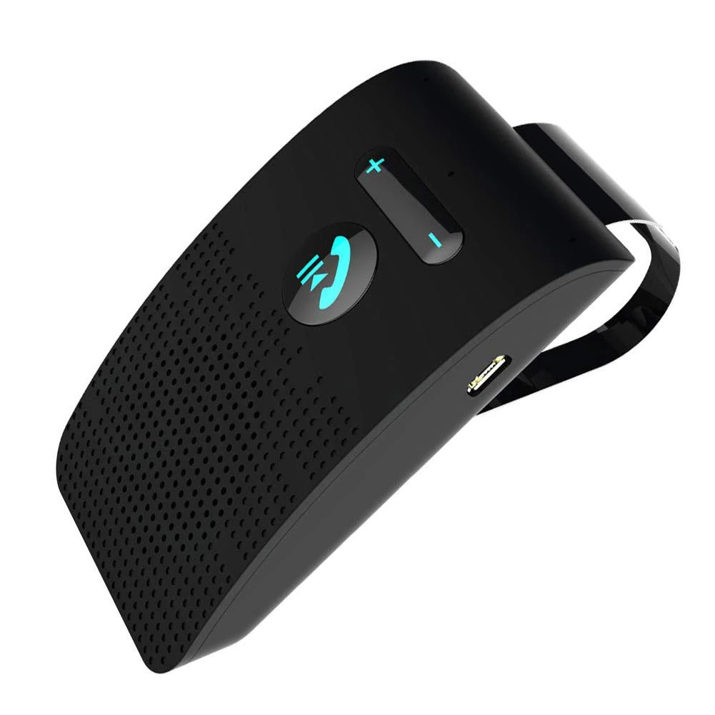 Bluetooth Car Kit SP09 Wireless Bluetooth Speakerphone Hands-Free Car Kit Sun Visor Clip Speaker
