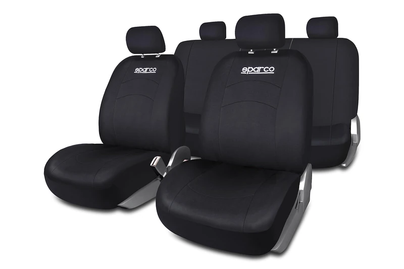 Sparco SPCS402BK Cover Set, 5 Pieces, Black