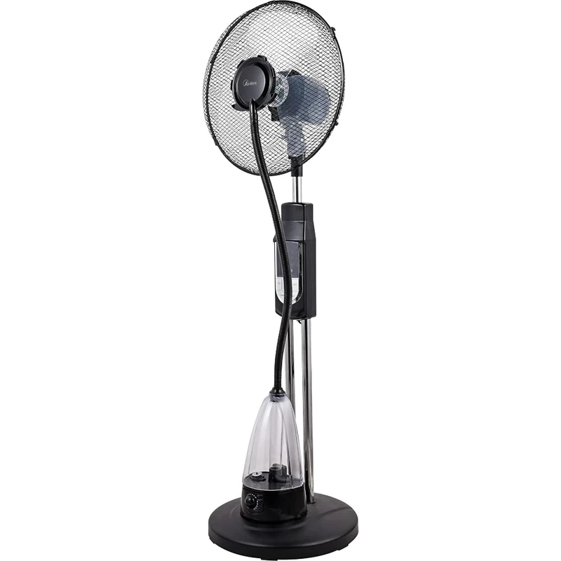 Ardes HUMY AR5M39 Quiet Floor Fan with Ultrasonic Humidifier Floor Fan with Remote Control for Timer Side Swivelling Fan with Stand 3 Speeds - Image 1