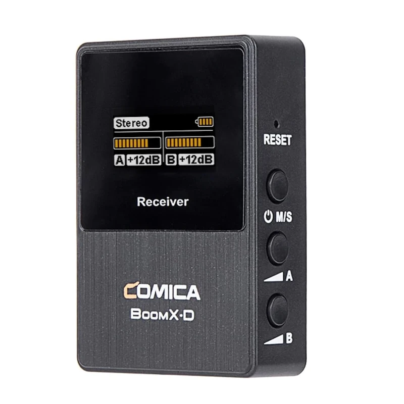 comica BoomX-D Compact 2.4 GHz Dual Wireless Microphone System for Android Smartphones