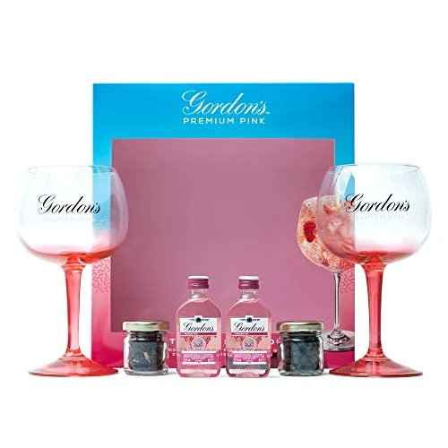 Gordon's Premium Pink Gin Gift Set Edition, 200ml