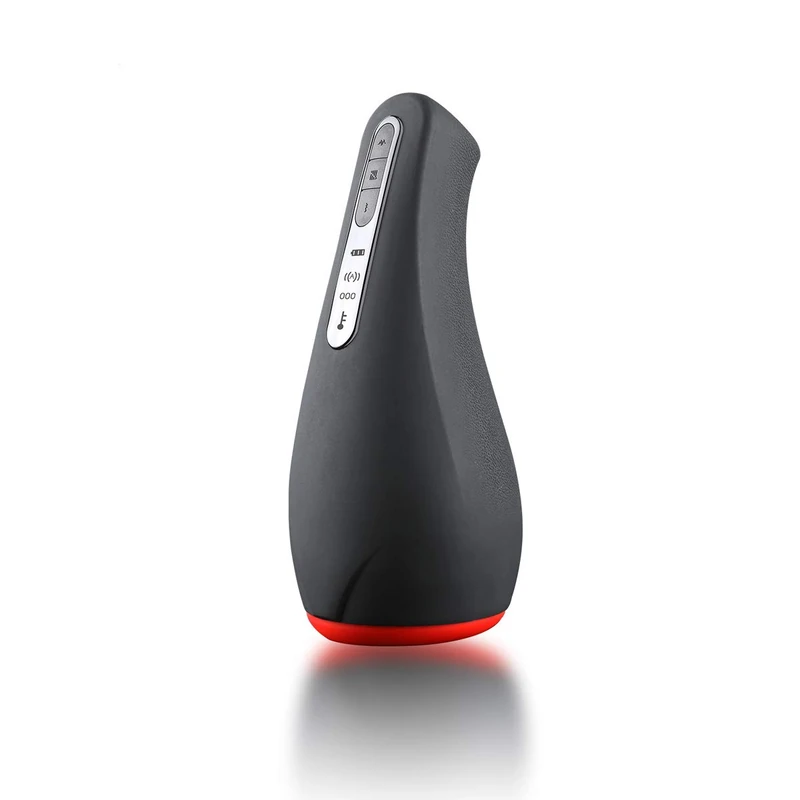 OTOUCH Airturn1 Masturbator – Automatic Masturbator for Men – Vibrations and Sucking Mode - Sex Toys for Men – Waterproof – Rechargeable with USB – Warming Function – Quiet – Silicone – Black/Red