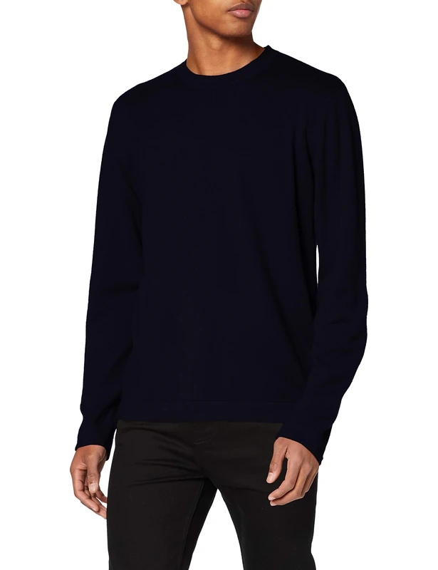 FALKE 60111 Men's Crew Neck Sweatshirt, mens, Men's crew neck sweatshirt., 60111, Night sky, L