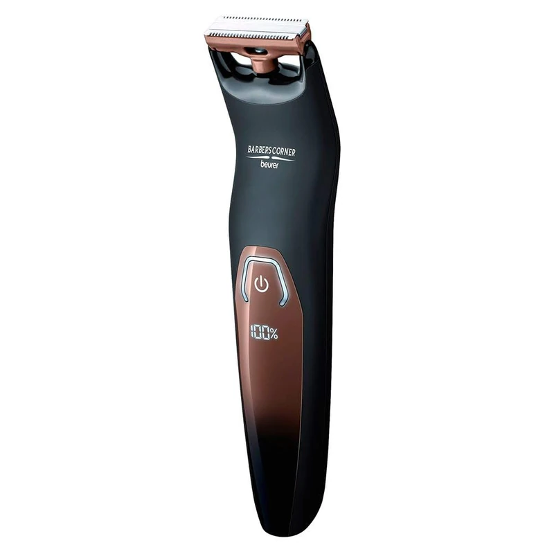 Beurer HR 6000 Body Groomer for Wet and Dry Face and Body Shaving Double Sided Stainless Steel Razor Blade Adjustable Comb Attachment - Image 1