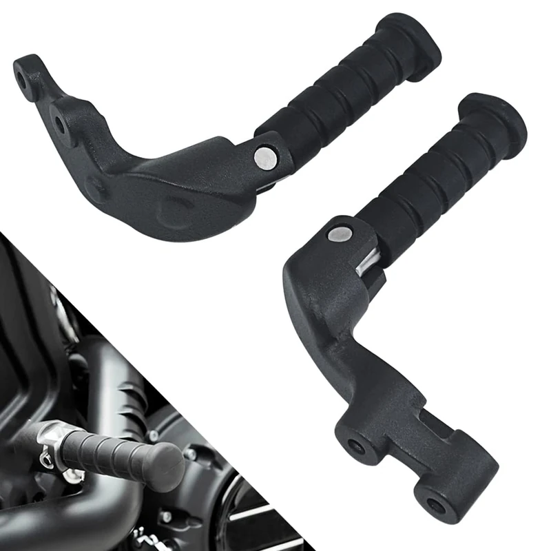 WOWTK Passenger Foot Pegs W/Mounting Bracket for Indian Scout 2015-2024,Scout Sixty 2016-2024,Scout Bobber 2018-2024, Titanium Grey