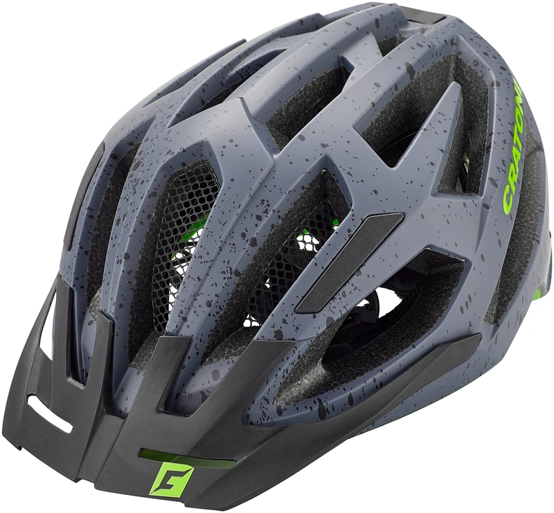 Cratoni Flash MTB Helmet Lime Green Matt Size S/M 53-56 Unisex Adult Bicycle Material Gri (LIM