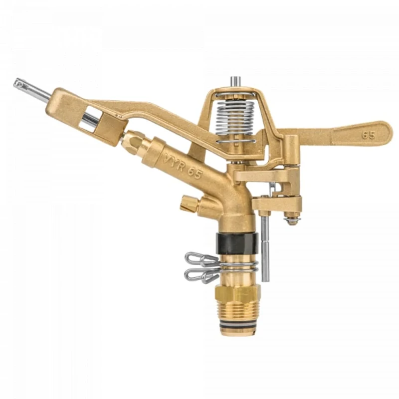 Bradas 0161 Brass Sprinkler 50 m AG 1 Inch Circular Sprinkler Lawn Sprinkler Impulse Sprinkler Full Circle Sprinkler