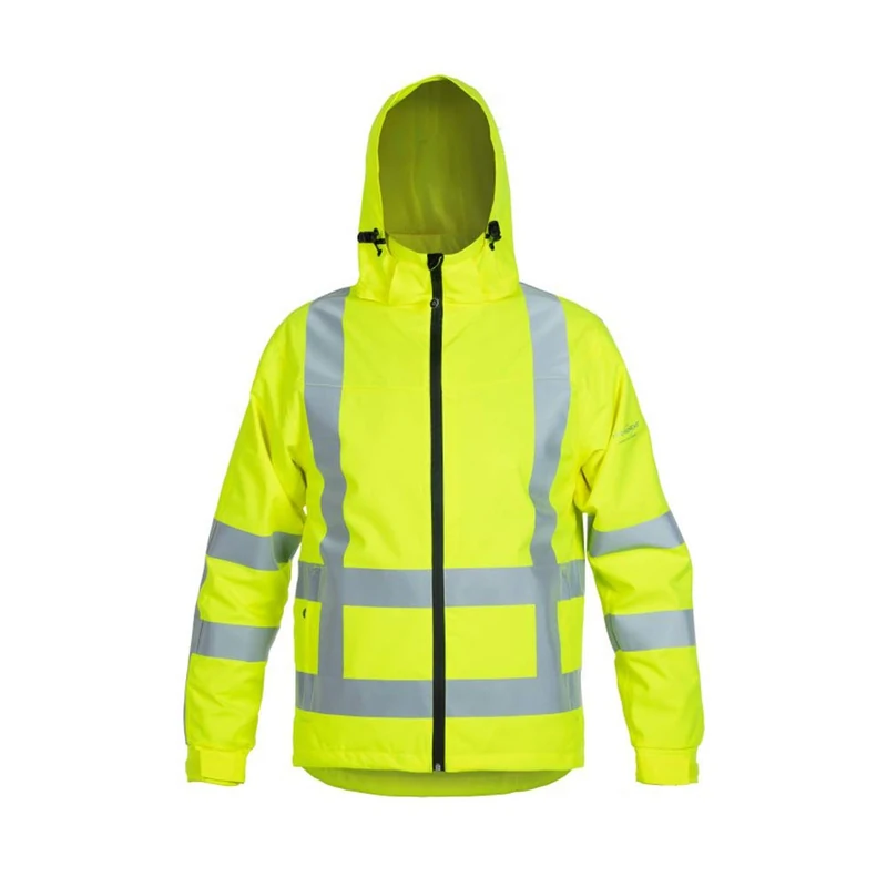 Hydrowear 021000FY-3XL Boston Simply No Sweat Light High-Vis Parka, Hi-Vis Yellow, Size 3XL